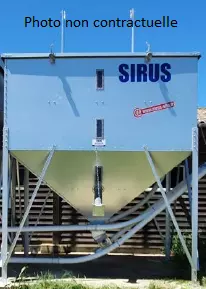 Silo Sirus cubique « Succes » 15,50 m³ - Monocône - Remplissage par GODET