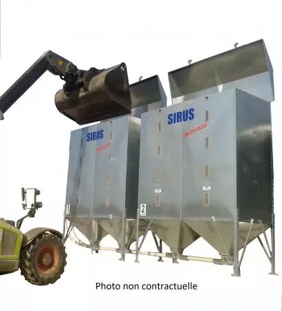 Silo Sirus cubique « Succes » 5,30 m³ - Bicône - Remplissage par GODET