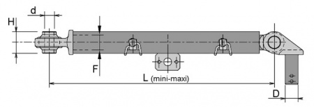 Stabilisateur rigide diametre 19 mm longueur 375-520 cbm