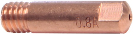 Tube contact 0,8 mm / m6 pour torche 150 a gys (x10)