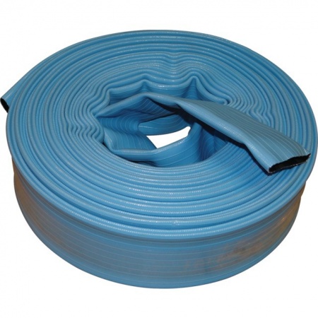 Tuyau plat flat de refoulement bleu diamètre 100 mm